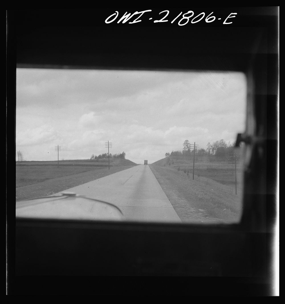 Greenville, South Carolina. U.S. Highway 29 seen from an Associated Transport Company truck. Sourced from the Library of…