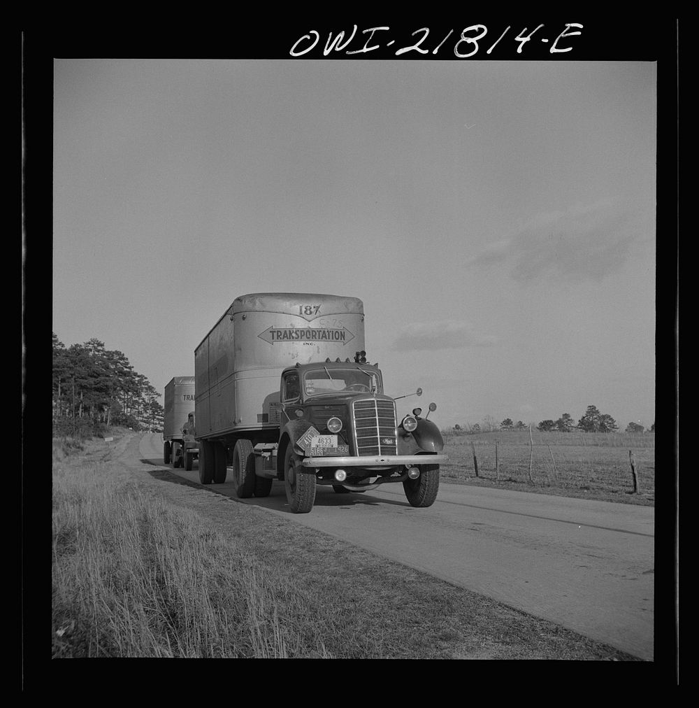 [Untitled photo, possibly related to: Montgomery, Alabama. Jim Bishop enroute from Atlanta to Montgomery, Alabama on U.S.…
