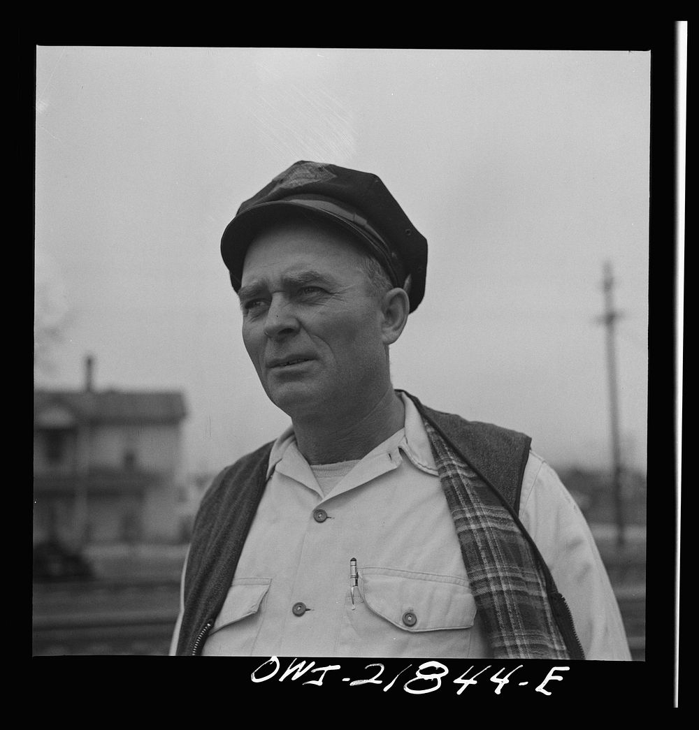 Charlotte, North Carolina. Pete Burns, truck driver for the Associated Transport Company. Sourced from the Library of…