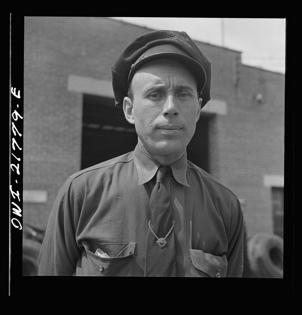 Atlanta, Georgia. Joe Crow, truck driver for the Associated Transport Company. Sourced from the Library of Congress.