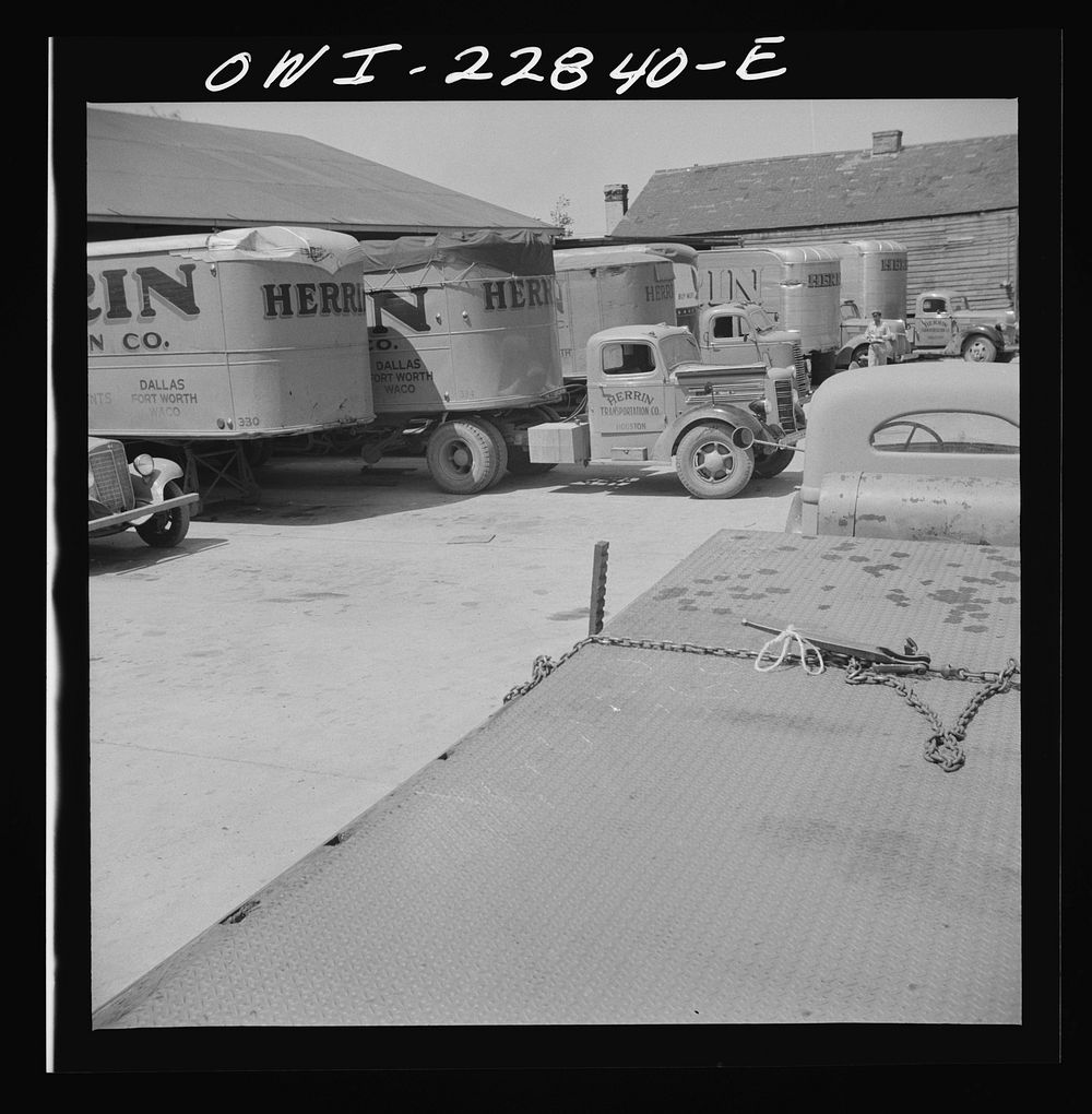 [Untitled photo, possibly related to: Lafayette, Louisiana. Mack truck]. Sourced from the Library of Congress.