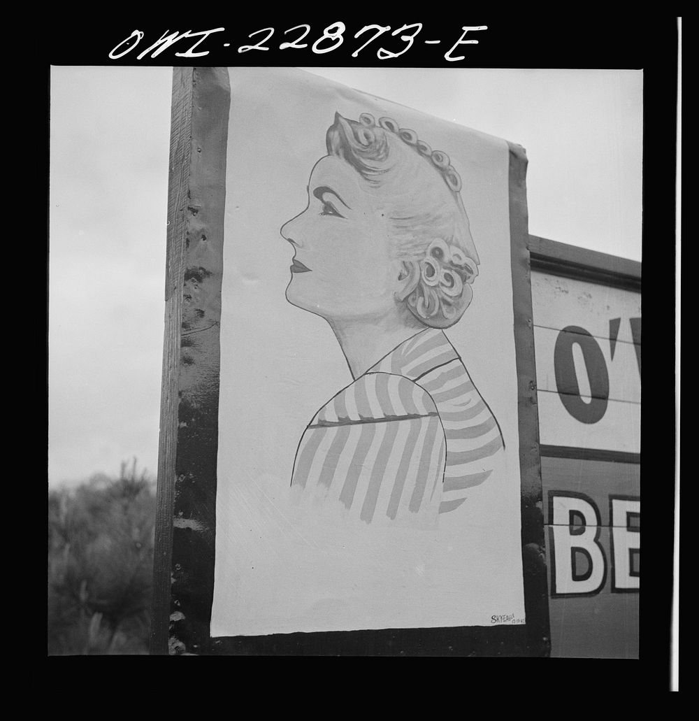 [Untitled photo, possibly related to: Huntsville (vicinity), Texas. Advertisement]. Sourced from the Library of Congress.