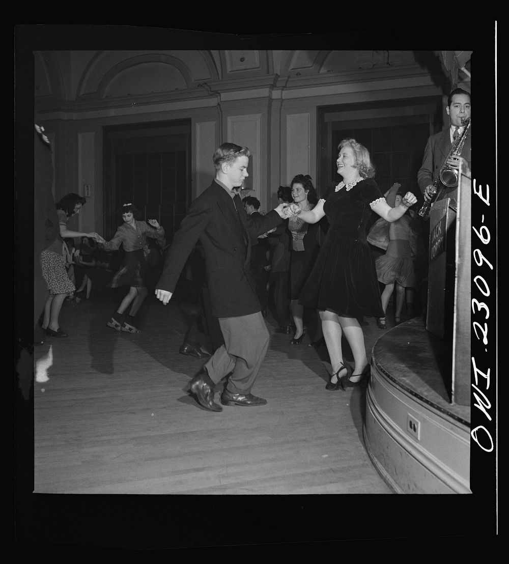 Washington, D.C. Jitterbugs at an Elk's Club dance, the "cleanest dance in town". Sourced from the Library of Congress.