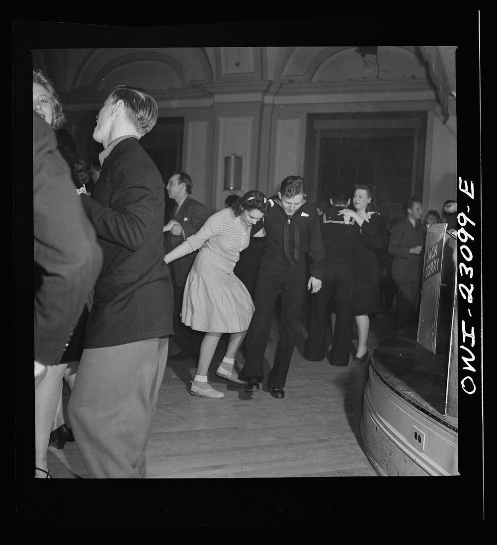 Washington, D.C. Jitterbugs at an Elk's Club dance, the "cleanest dance in town". Sourced from the Library of Congress.