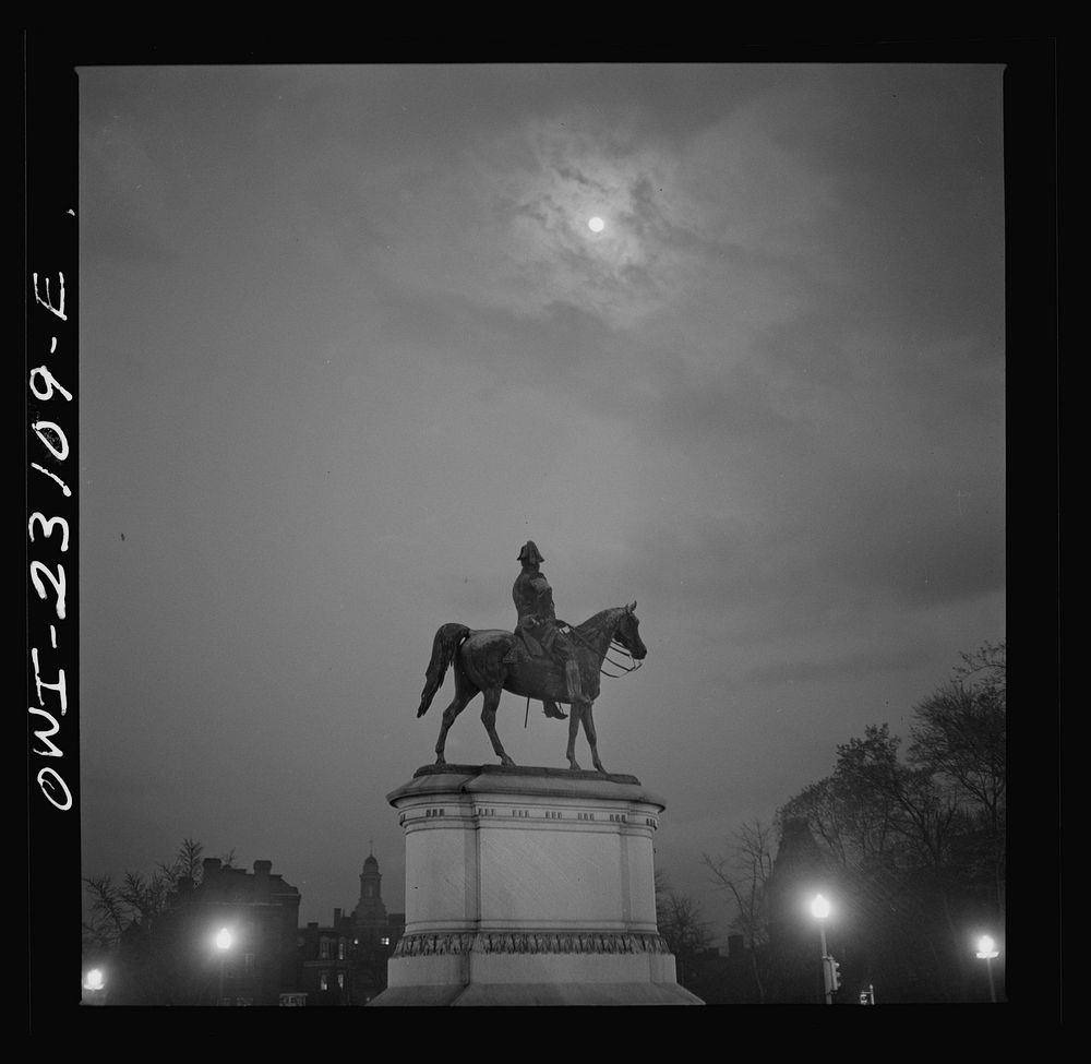 Washington, D.C. Scott Circle. Sourced from the Library of Congress.