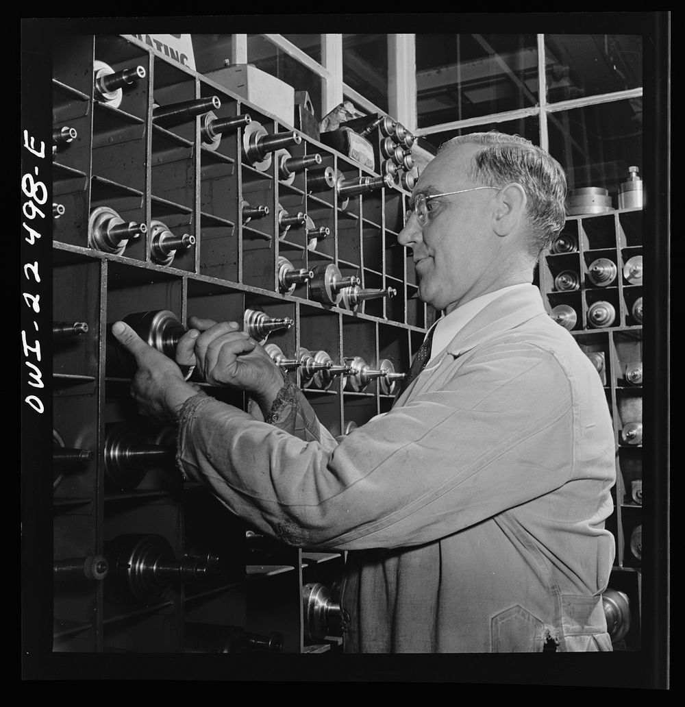 Philadelphia, Pennsylvania. Swedish-American foreman of the SKF roller bearing factory. Sourced from the Library of Congress.