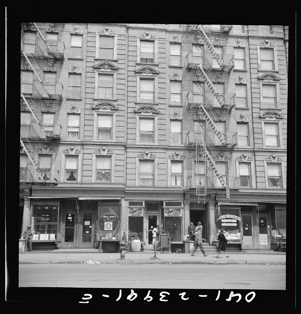 New York, New York. Harlem apartment house. Sourced from the Library of Congress.