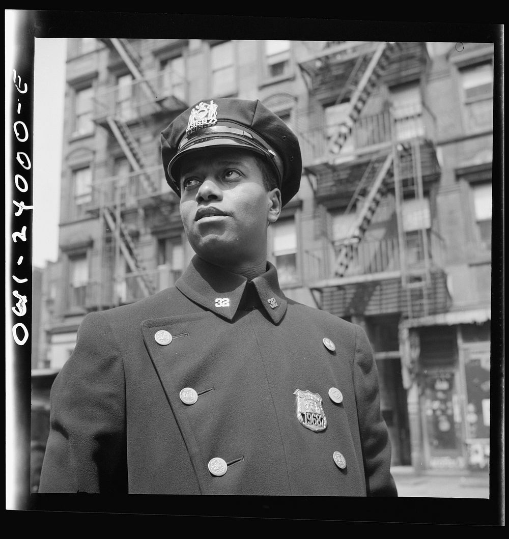[Untitled photo, possibly related to: New York, New York. Policeman no. 19687]. Sourced from the Library of Congress.