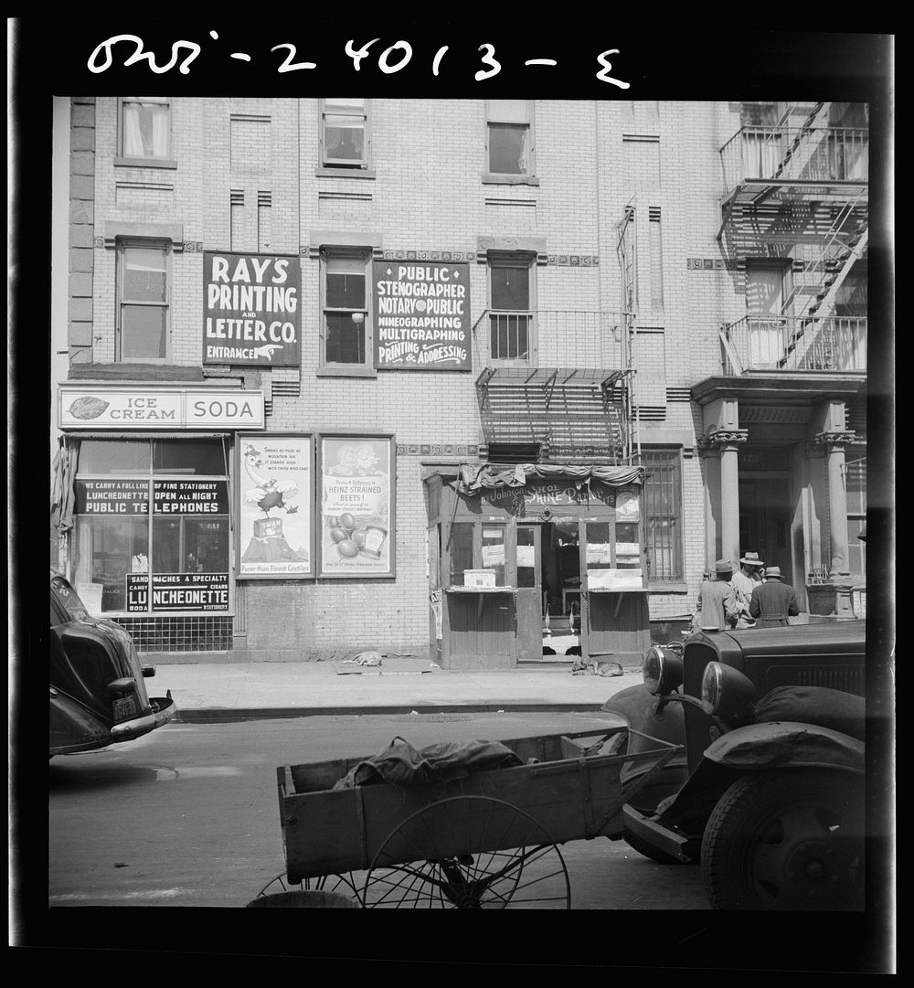 New York, New York. Scene in Harlem area. Sourced from the Library of Congress.
