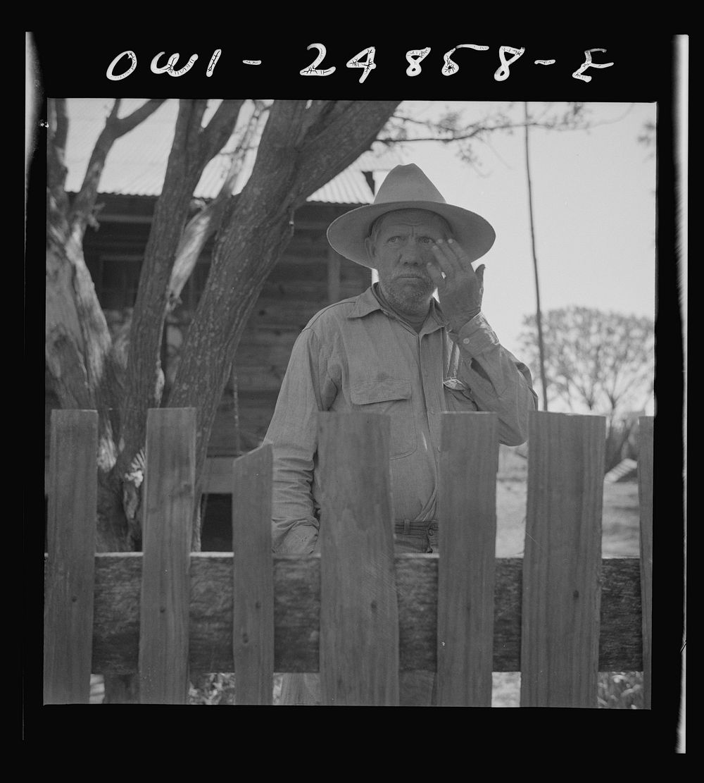 Nacogdoches County, Texas. Small farmer in pine woods area. Sourced from the Library of Congress.