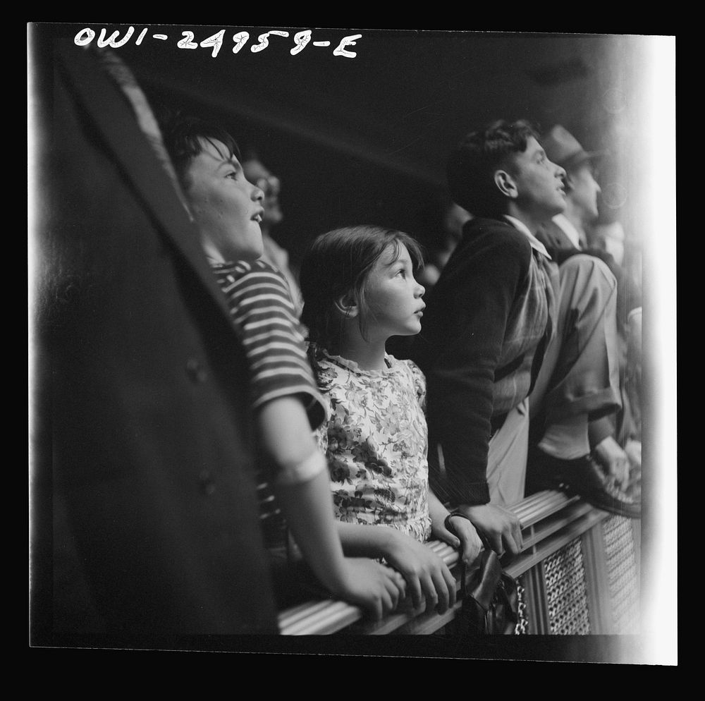 Washington, D.C. Children watching the animals at the National Zoological Park. Sourced from the Library of Congress.