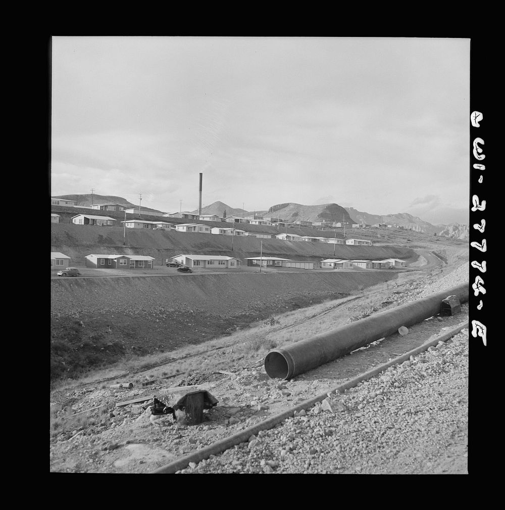 Morenci, Arizona. Housing facilities provided for the mine workers of the Phelps Dodge mining corporation. Sourced from the…