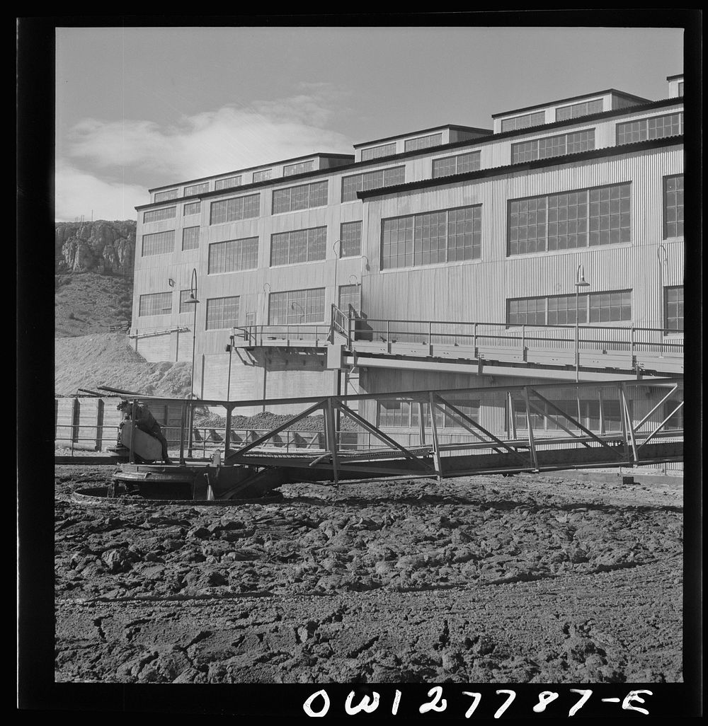 Morenci, Arizona. View of the copper concentrating plant of the Phelps Dodge mining corporation. Sourced from the Library of…