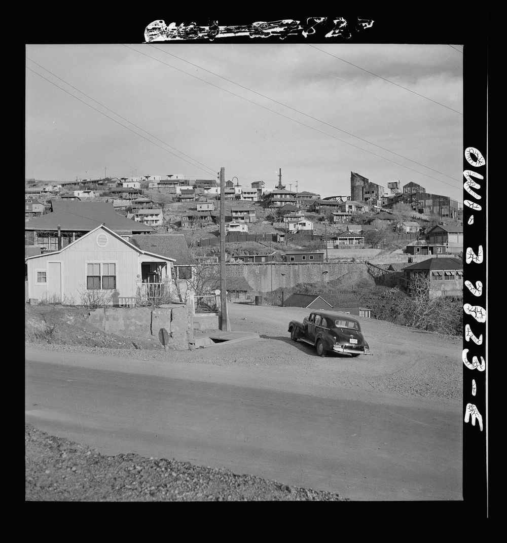 Morenci, Arizona. Old mine buildings and houses of the workers of the Phelps Dodge mining corporation are being demolished.…