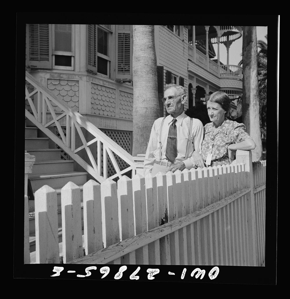 Galveston, Texas. Couple from New Hampshire who have settled in Galveston, Texas for their health. Sourced from the Library…