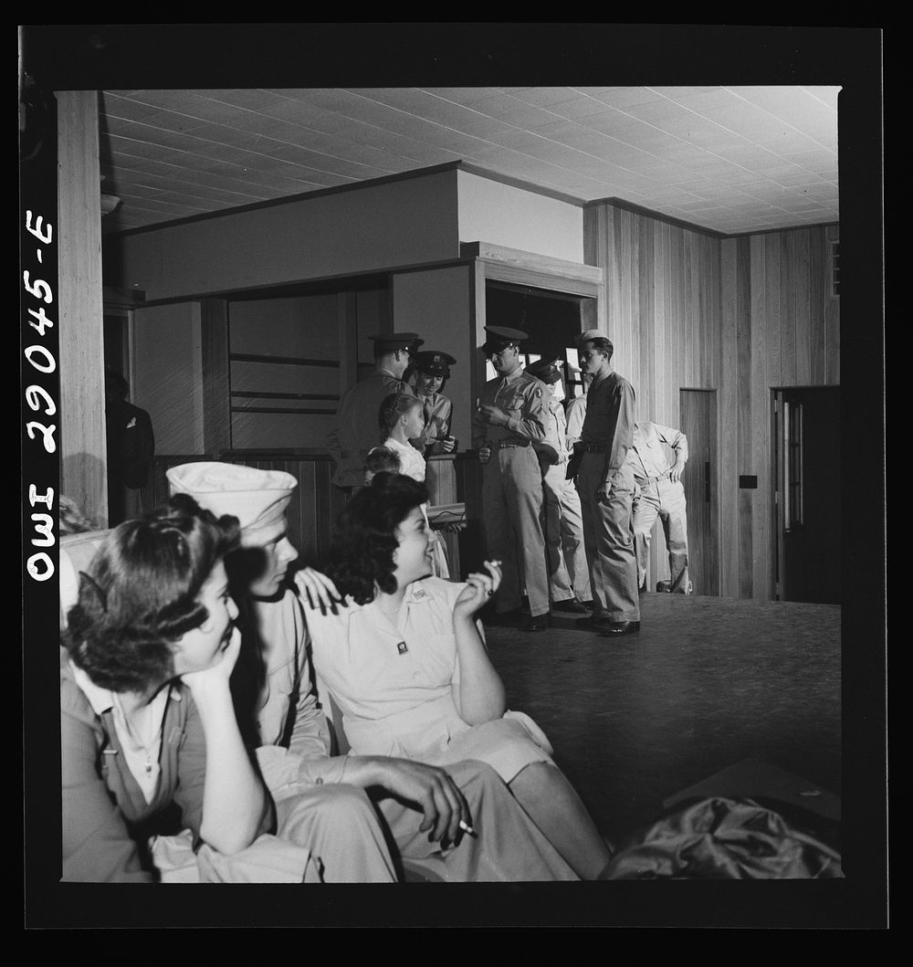 Arlington, Virginia. The main lounge in Idaho Hall, Arlington Farms, a residence for women who work in the United States…