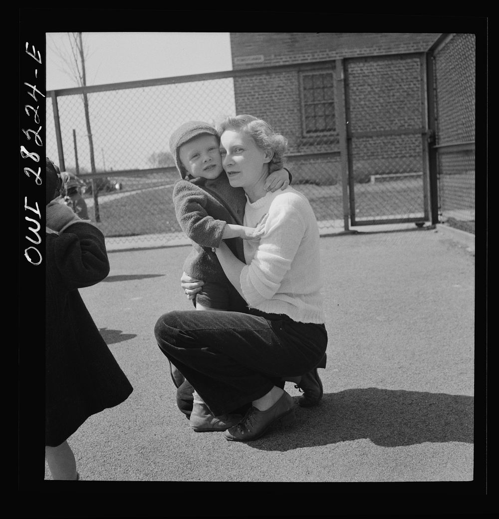 [Untitled photo, possibly related to: Buffalo, New York. Lakeview nursery school for children of working mothers, operated…