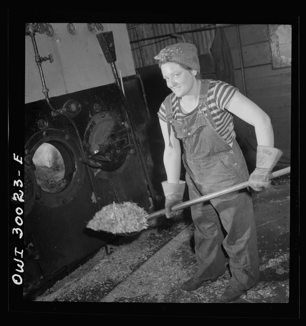 [Untitled photo, possibly related to: Pitcairn, Pennsylvania. Miss Mary DaVanzo, twenty-two, employed at the Pennsylvania…