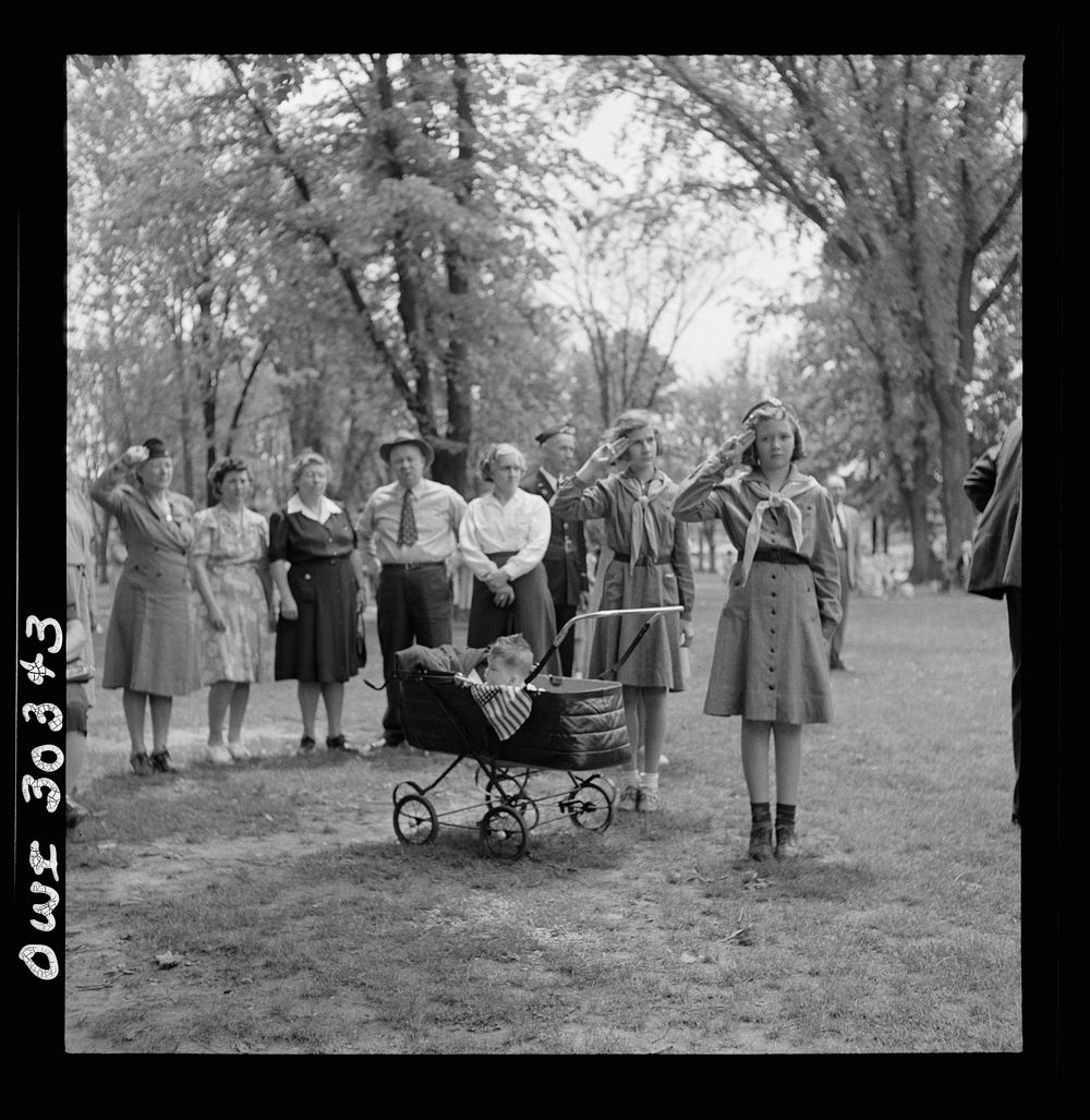 Gallipolis, Ohio. Girl scouts at Decoration Day ceremonies. Sourced from the Library of Congress.