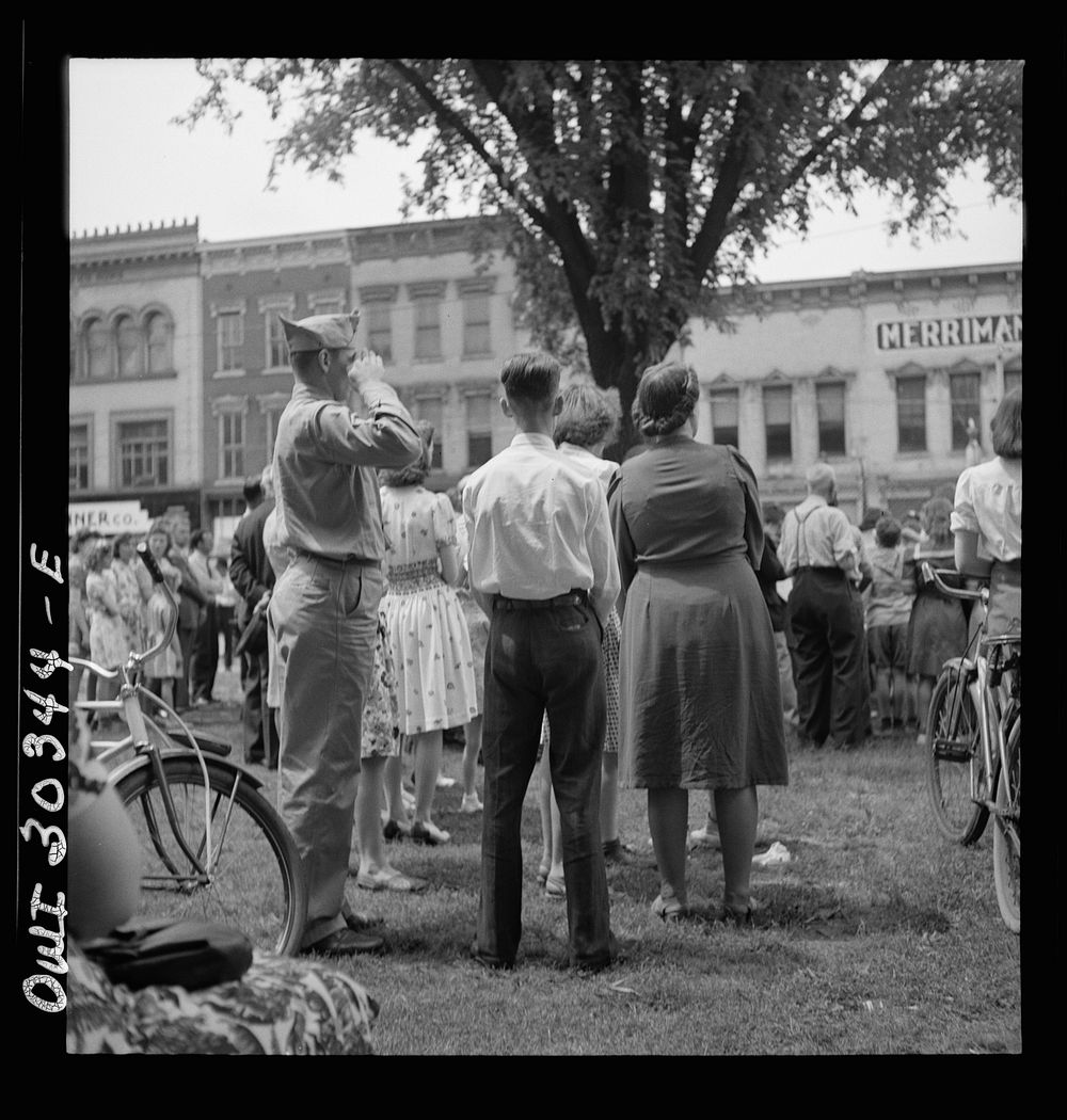 Gallipolis, Ohio. Soldier at Decoration Day ceremonies. Sourced from the Library of Congress.