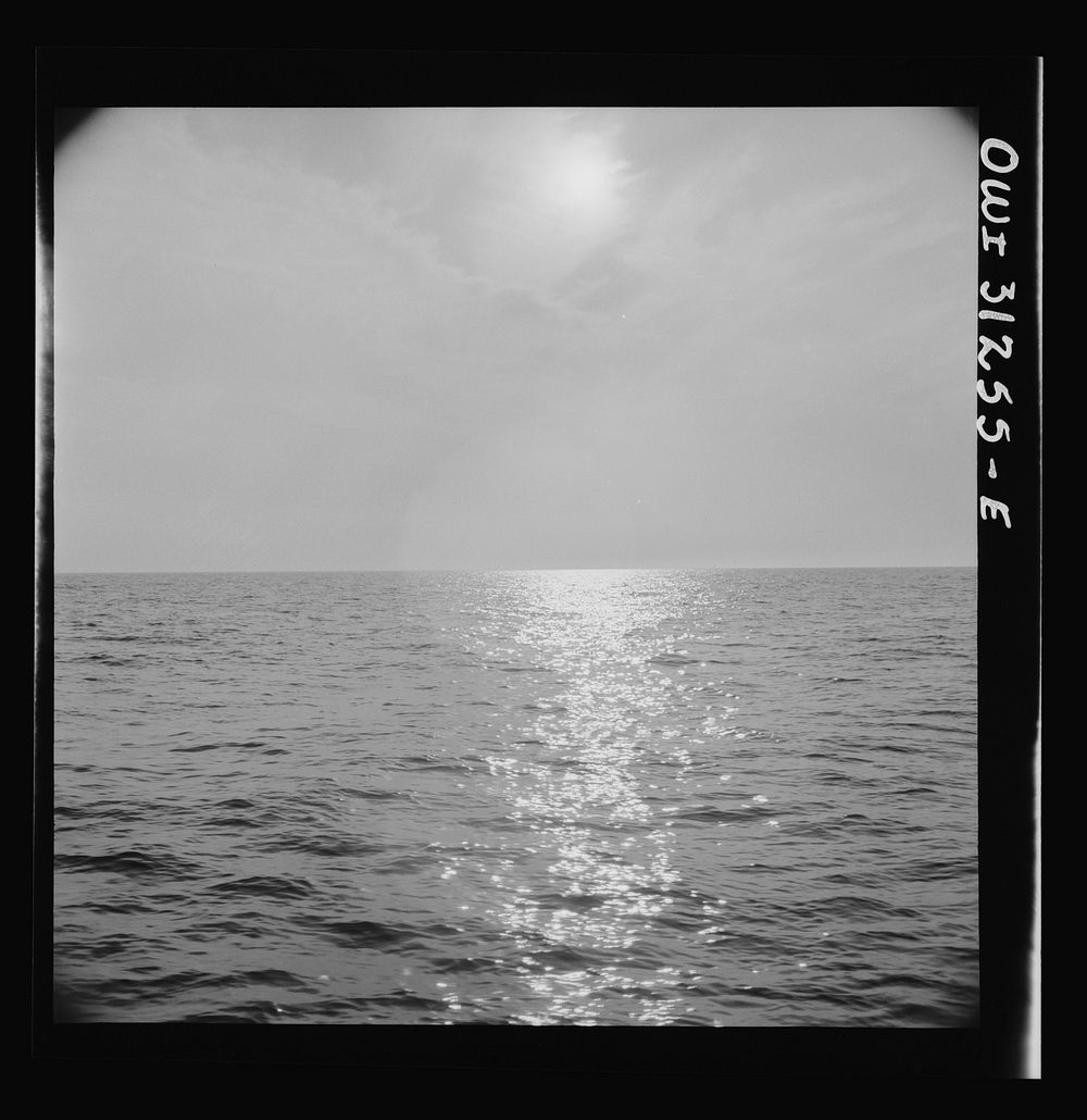 [Untitled photo, possibly related to: On board the fishing boat Alden, out of Gloucester, Massachusetts. Late evening scene…