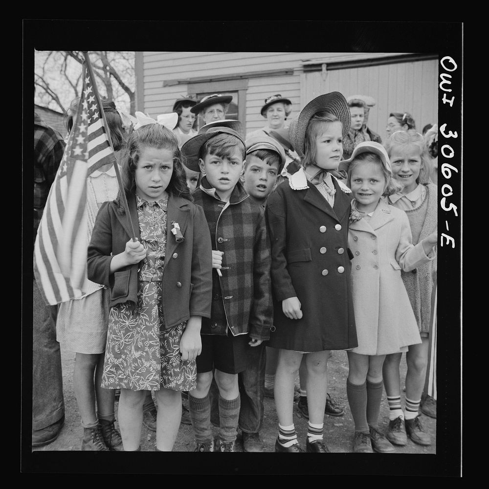 [Untitled photo, possibly related to: Ashland, Aroostook County, Maine. Memorial Day ceremonies]. Sourced from the Library…