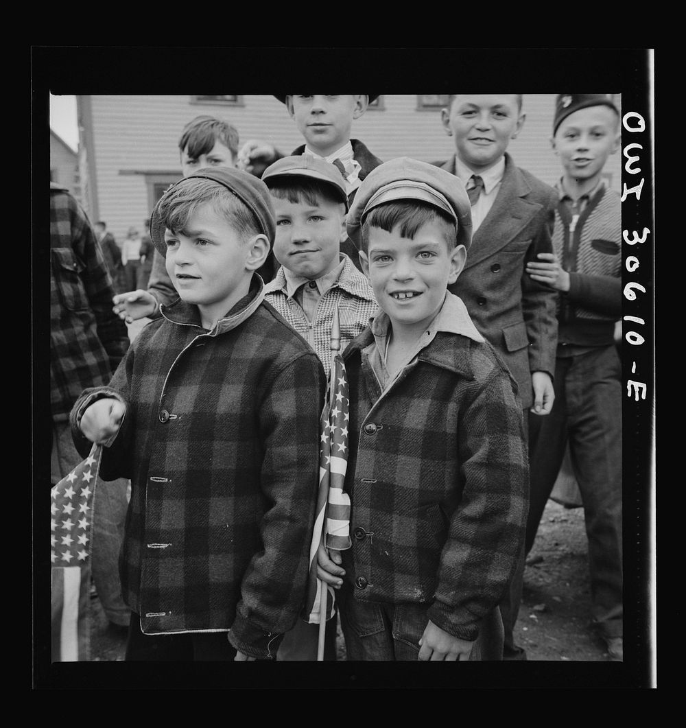 [Untitled photo, possibly related to: Ashland, Aroostook County, Naine. Children made up a large part of the Memorial Day…