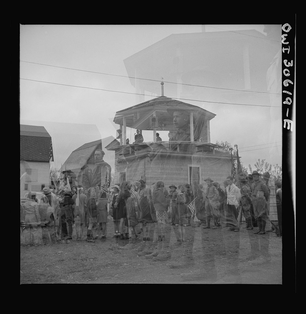 [Untitled photo, possibly related to: Ashland, Aroostook County, Maine. There were only boys and girls, women, and old men…