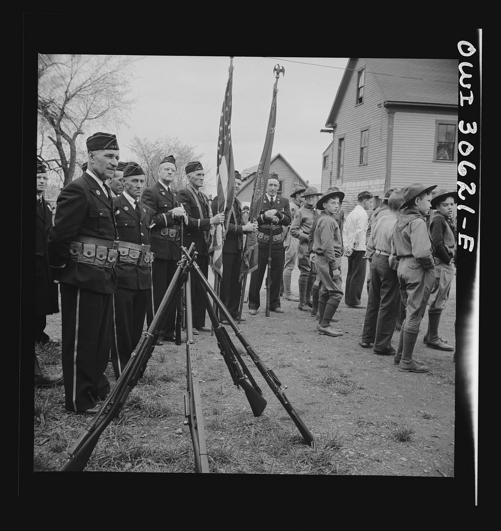 Ashland, Aroostook County, Maine. Memorial Day ceremonies. Sourced from the Library of Congress.