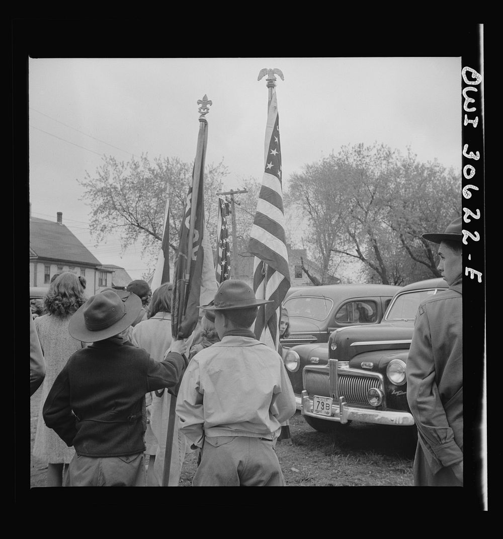 [Untitled photo, possibly related to: Ashland, Aroostook County, Maine. Even with gasoline rationed, many people attended…