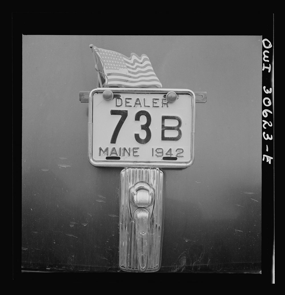 Ashland, Aroostook County, Maine. Even with gasoline rationed, many people attended the Memorial Day ceremonies in cars.…