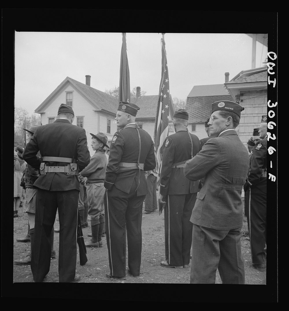 Ashland, Aroostook County, Maine. Memorial Day ceremonies. Sourced from the Library of Congress.