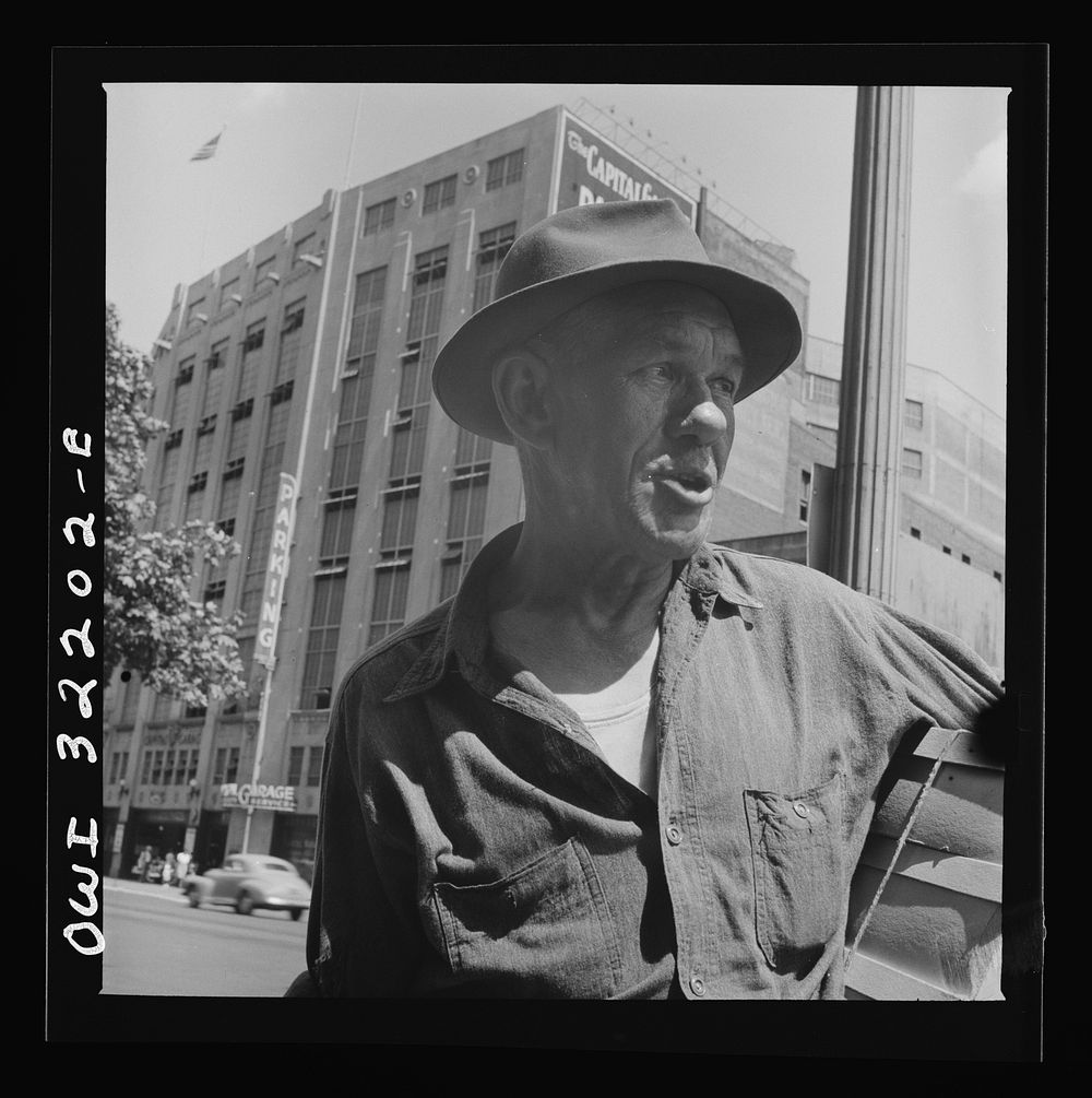 Washington, D.C. A man on the street. Sourced from the Library of Congress.