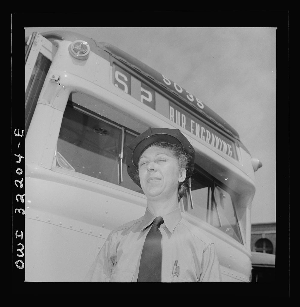 [Untitled photo, possibly related to: Washington, D.C. Hattie B. Sheehan, a streetcar operator of the Capitol Transit…