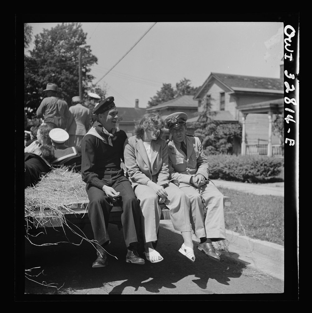 Oswego, New York. A hayride for the United Nations heores and Oswego girls, during United Nations week. Sourced from the…