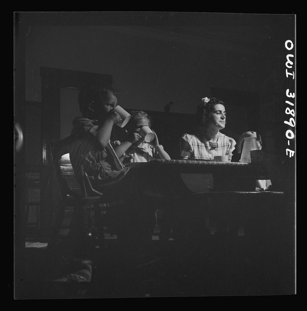 [Untitled photo, possibly related to: New Britain, Connecticut. A child care center, opened September 15, 1942, for thirty…