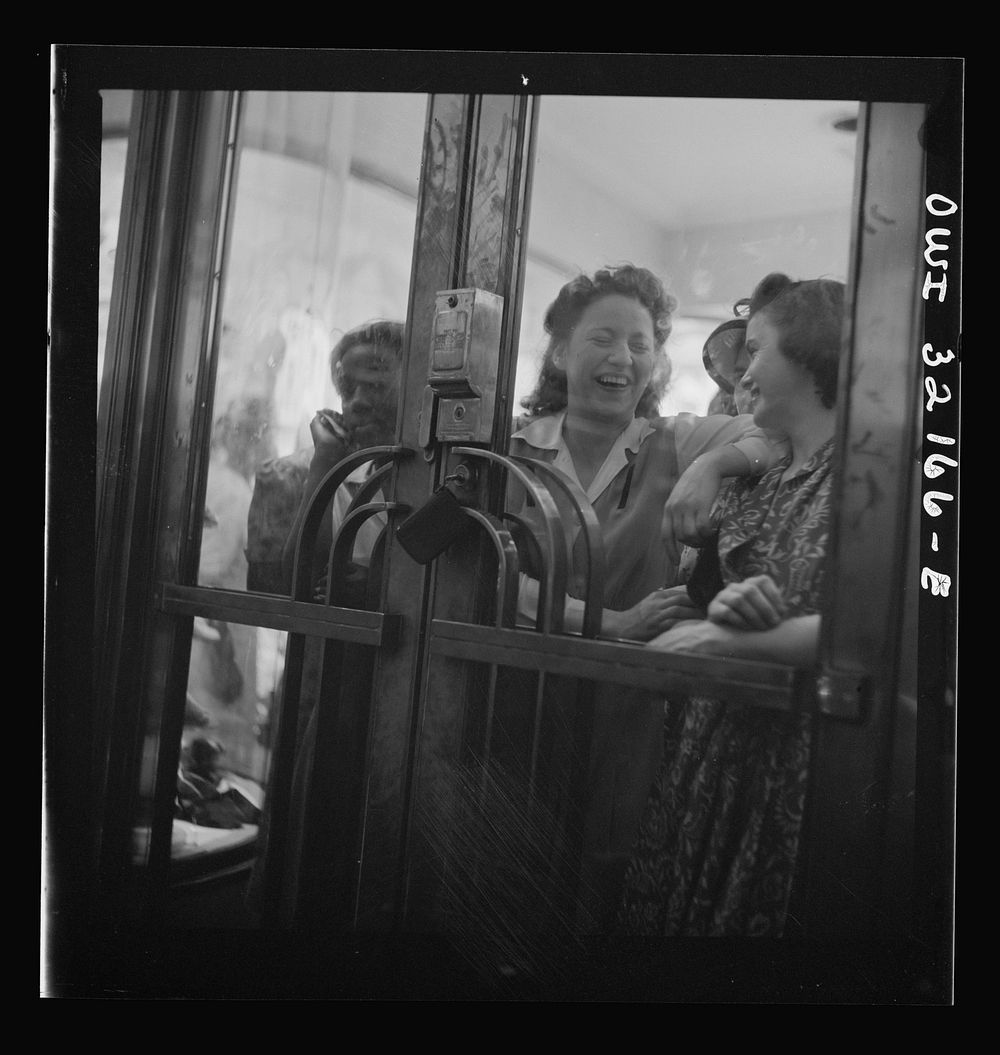 Washington, D.C. Crowds waiting for shoe store to open on the last day on which war ration shoe coupon seventeen may be…