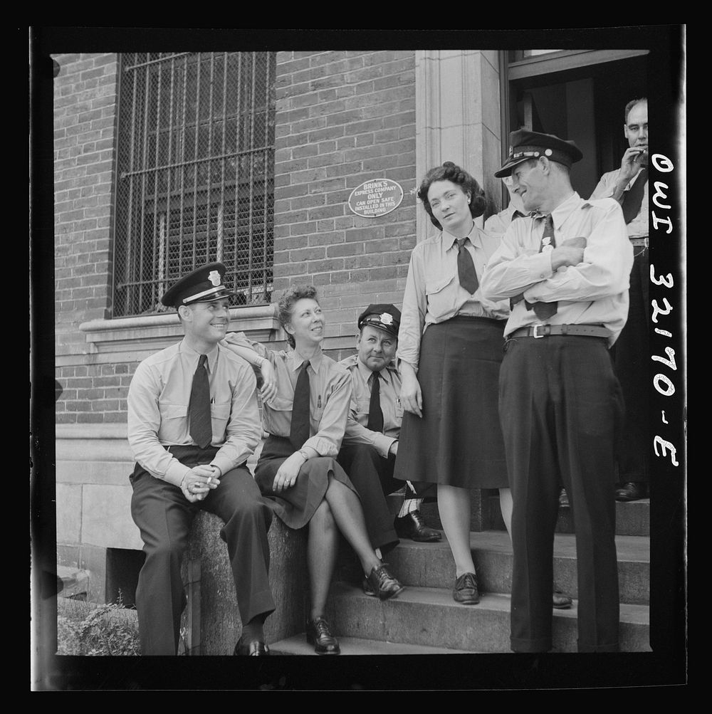 Washington, D.C. A group of Capitol Transit Company operators. Sourced from the Library of Congress.