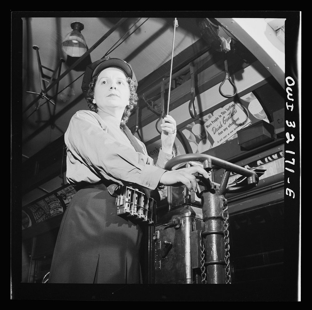 Washington, D.C. Hattie B. Sheehan, a streetcar conductor for the Capitol Transit Company. Sourced from the Library of…
