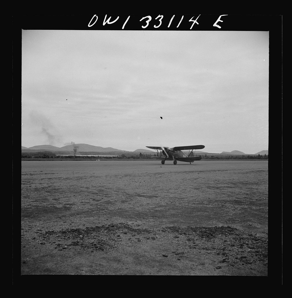 [Untitled photo, possibly related to: Bar Harbor, Maine. Civil Air Patrol base headquarters of coastal patrol no. 20. Low…