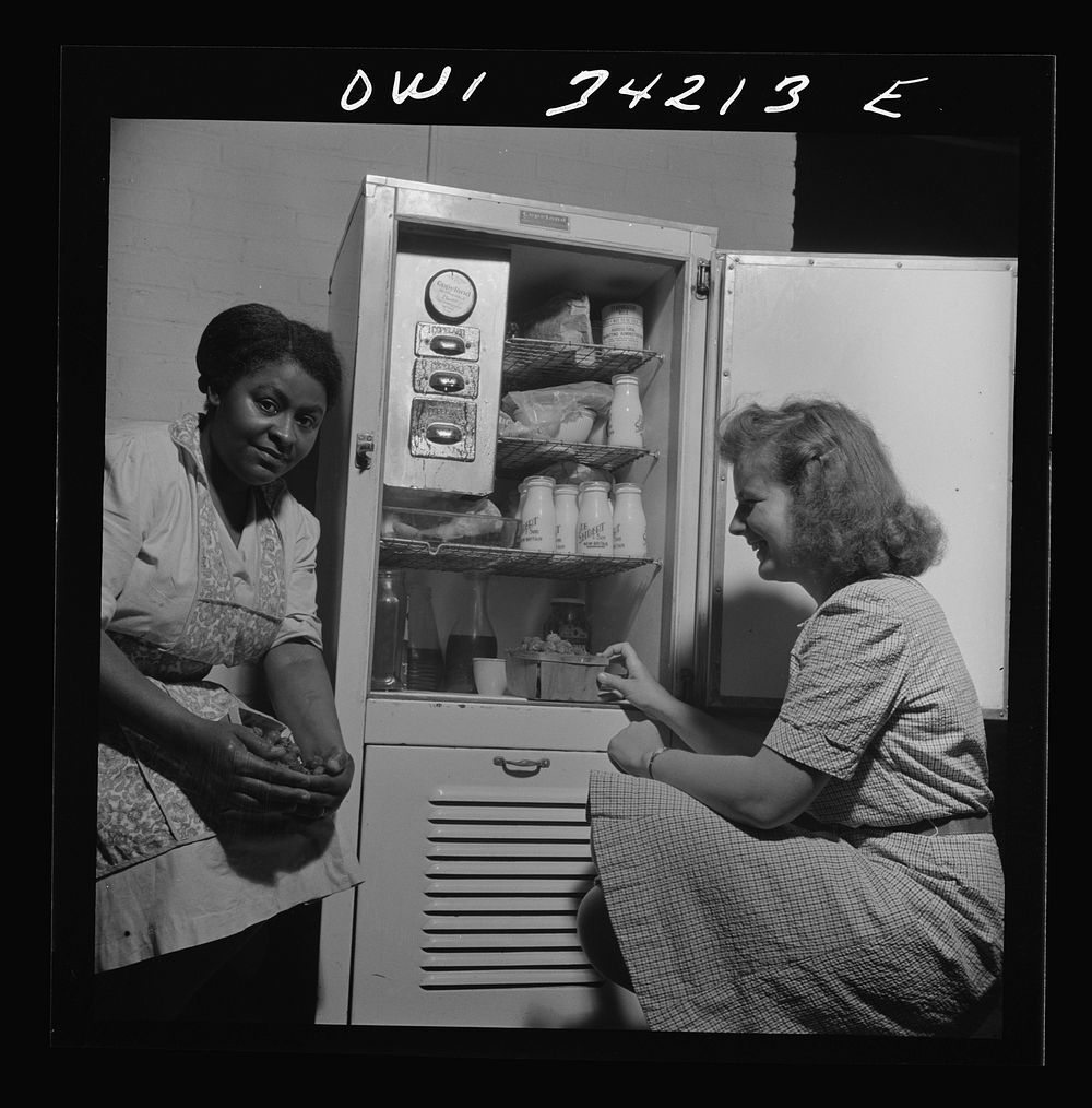 [Untitled photo, possibly related to: New Britain, Connecticut. A child care center opened September 15, 1942 for thirty…