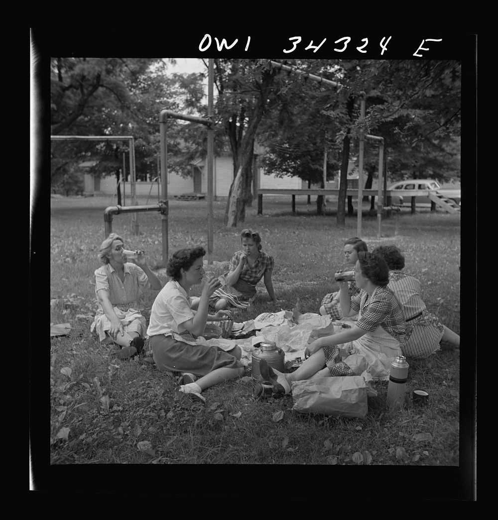 [Untitled photo, possibly related to: Jeffersontown, Kentucky. The Jefferson County community cannery, started by the WPA…