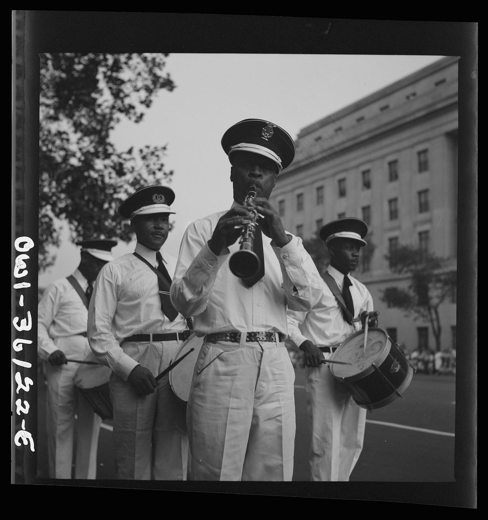 Washington, D.C. A unit of the parade to recruit civilian defense volunteers. Sourced from the Library of Congress.