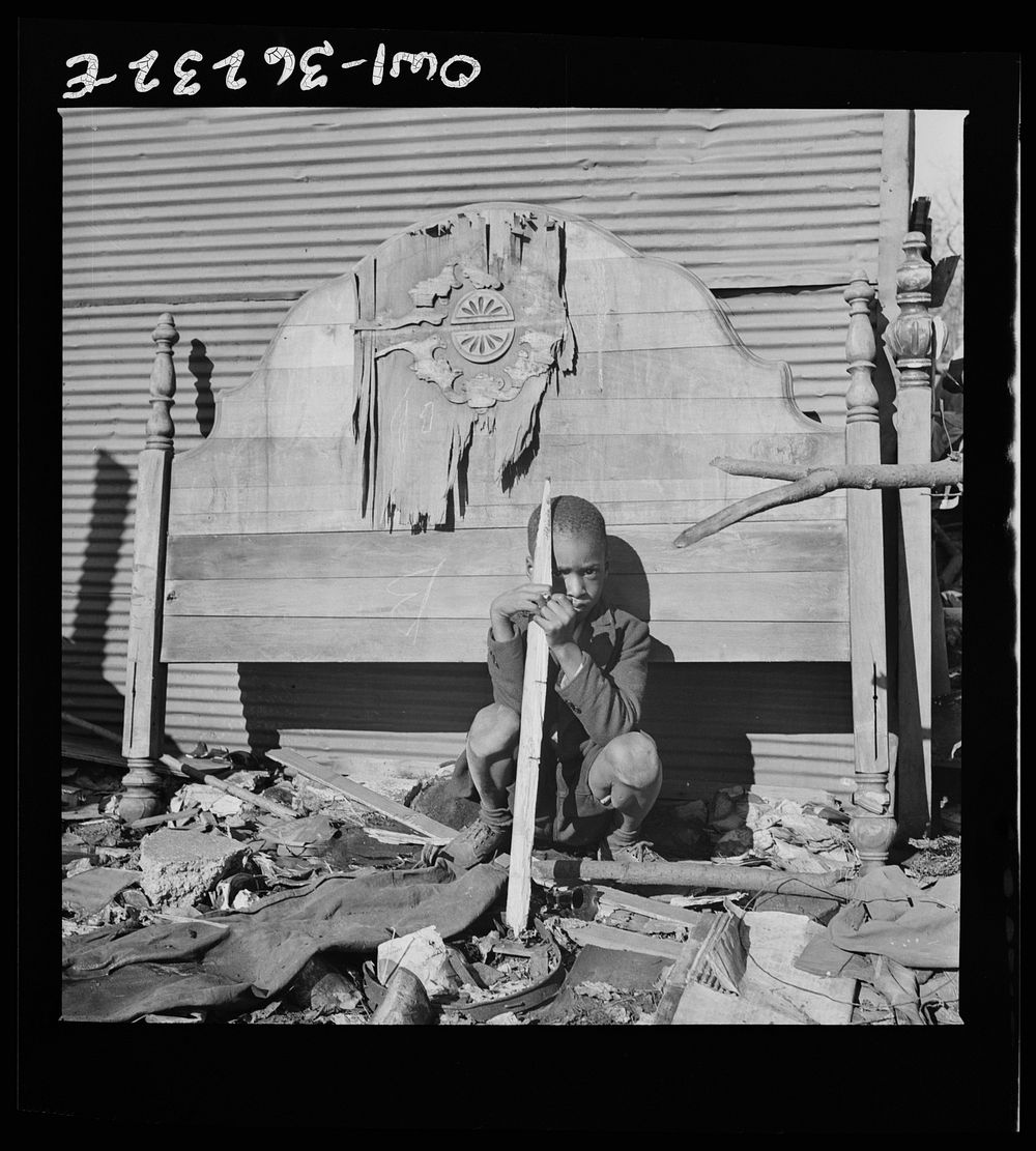 [Untitled photo, possibly related to: Washington, D.C. A child whose home is an alley dwelling near the capitol]. Sourced…