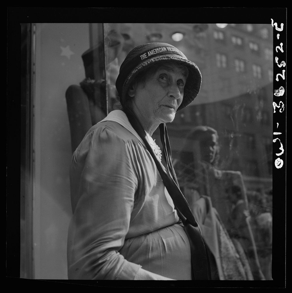 Washington, D.C. A worker for the American Rescue Society soliciting funds. Sourced from the Library of Congress.