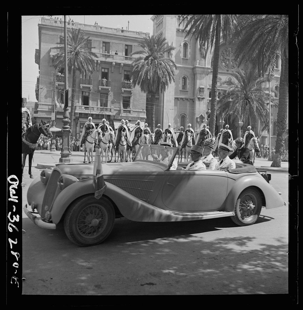 [Untitled photo, possibly related to: Tunis, Tunisia. General Mast arriving at the residence in Tunis to assume the office…