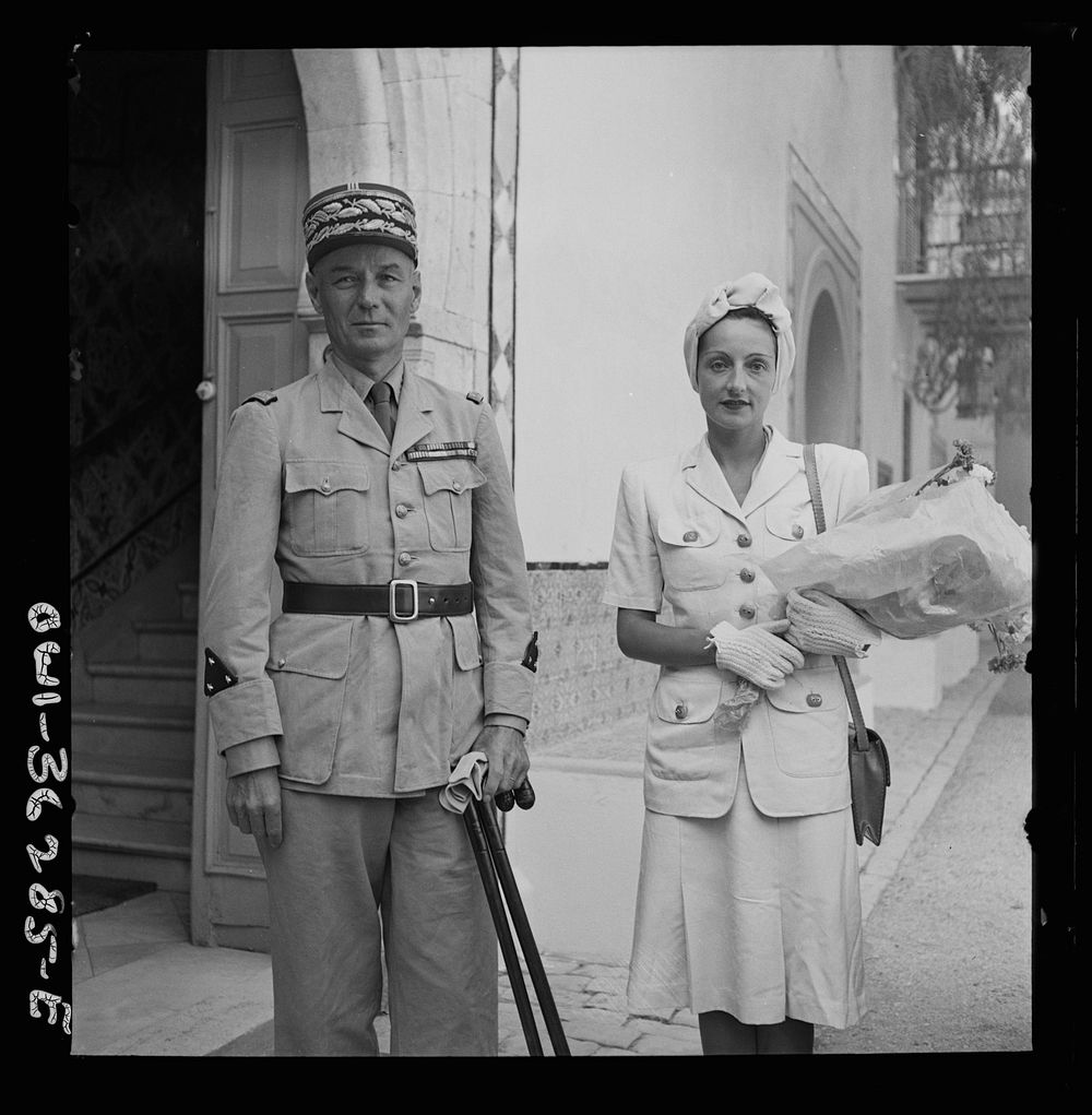 Tunis, Tunisia. General and Madame Mast. General Mast is the new resident general of Tunisia. Sourced from the Library of…