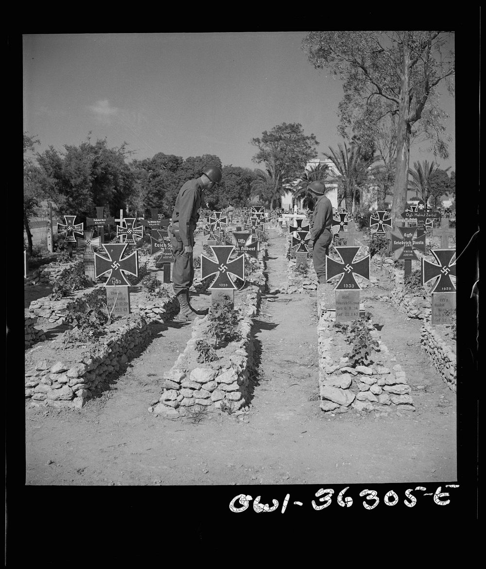 [Untitled photo, possibly related to: Tunis, Tunisia. A German military cemetery on the outskirts of Tunis]. Sourced from…