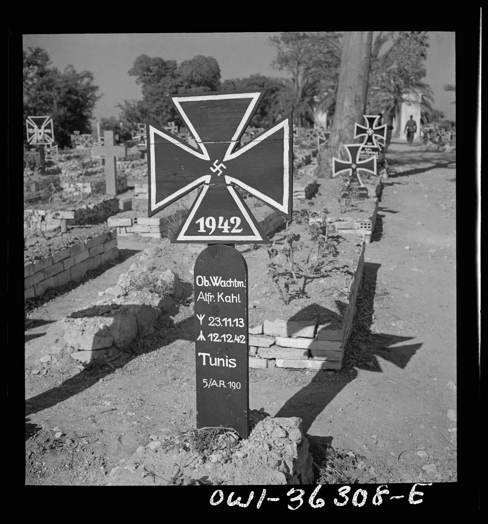 [Untitled photo, possibly related to: Tunis, Tunisia. A German military cemetery on the outskirts of Tunis]. Sourced from…
