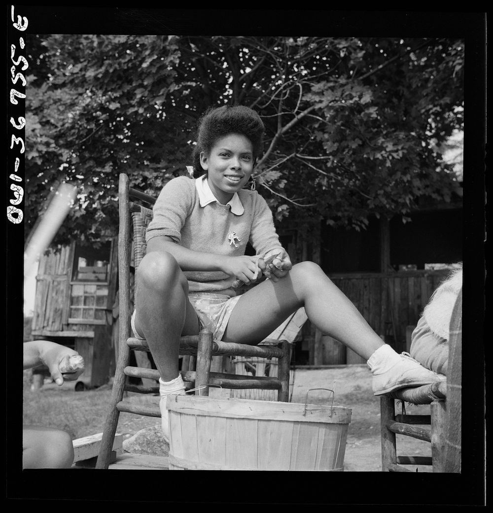 Arden, New York. Interracial activities at Camp Gaylord White, where children are aided by the Methodist Camp Service. A…